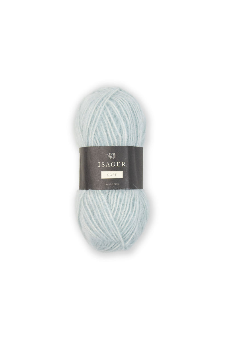 Isager Eco Soft Yarn UK shade 10 Isager Soft alpaca cotton blend yarn aran to chunky weight
