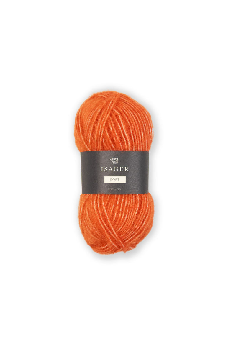 Isager Eco Soft Yarn UK shade 28 Isager Soft alpaca cotton blend yarn aran to chunky weight