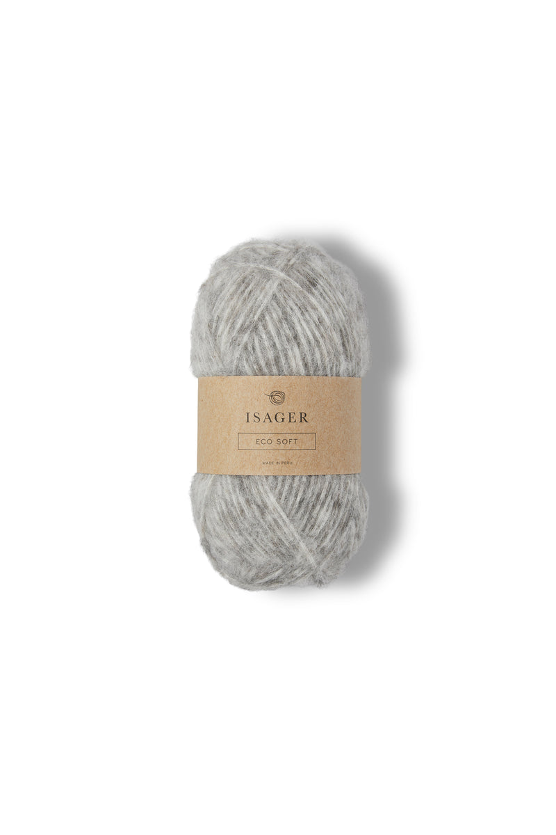 Isager Eco Soft Yarn UK shade E2S Eco 2S undyed alpaca cotton blend yarn aran to chunky weight