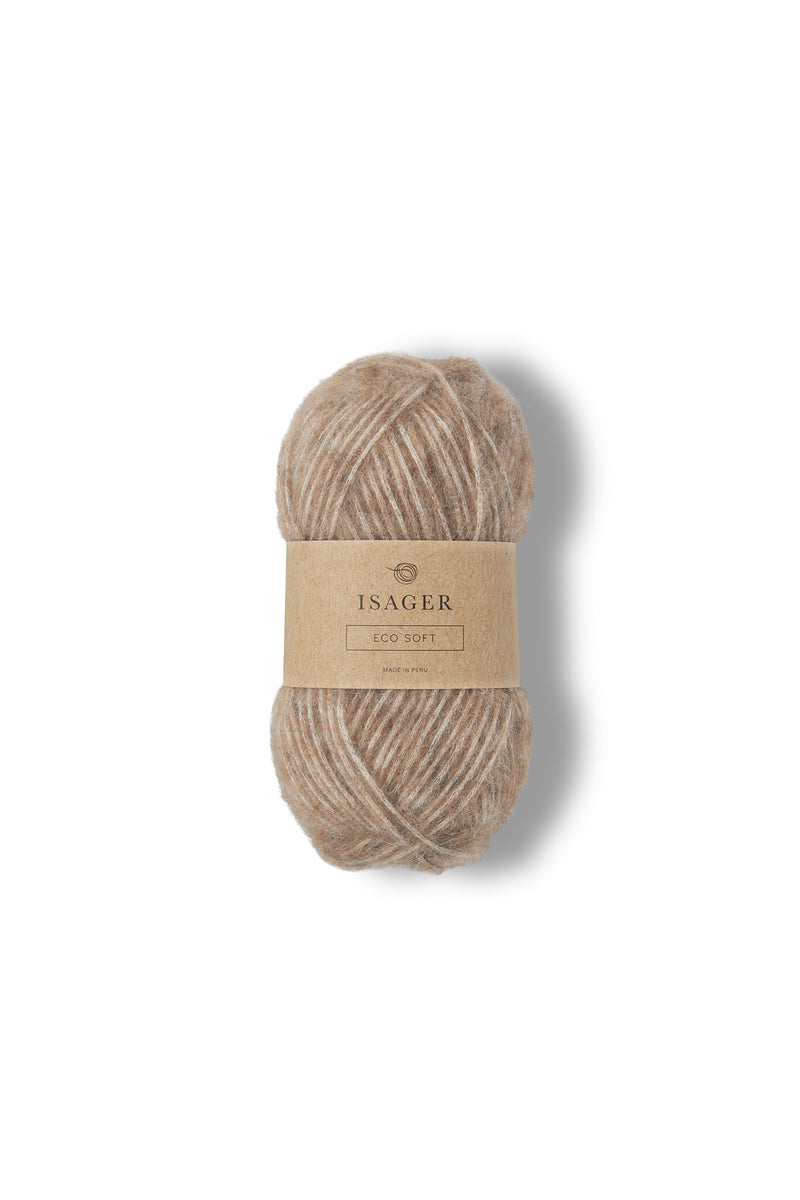 Isager Eco Soft Yarn UK shade E7S Eco 7S undyed alpaca cotton blend yarn aran to chunky weight