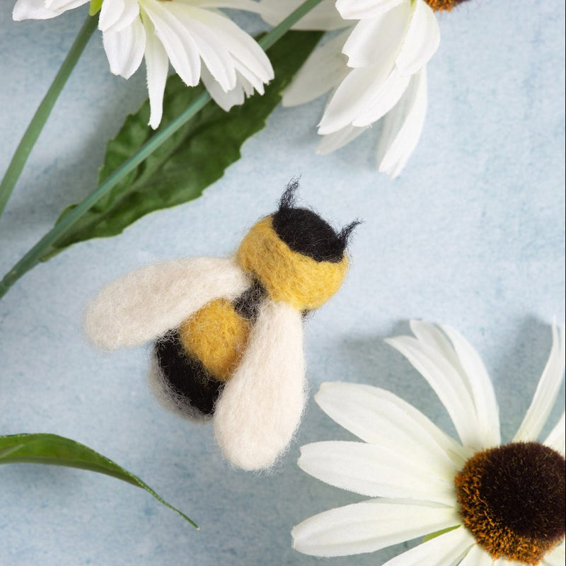 bumble bee beginners needle felting class all about the yarn somerset near shepton mallet