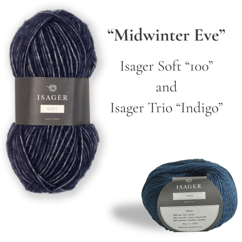 Levitate Wrap Yarn Bundle in Isager Soft and Trio