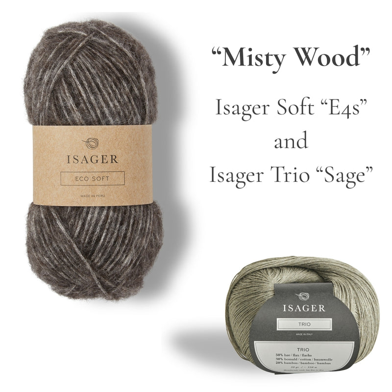Levitate Wrap Yarn Bundle in Isager Soft and Trio