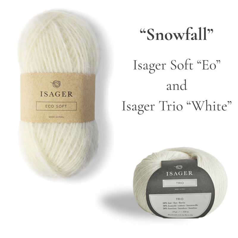 Levitate Wrap Yarn Bundle in Isager Soft and Trio