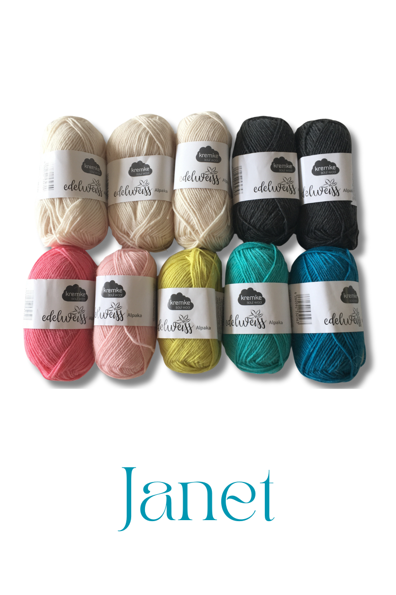 Yarn Bundles for Color Spell Shawl by Joji Locatelli in Kremke Soul Wool Edelweiss Alpaka 4-ply