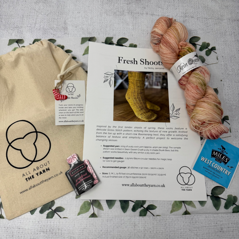Fresh Shoots Sock Knitting Kit – Designed by Nicky Jerrome (Limited Launch Edition)