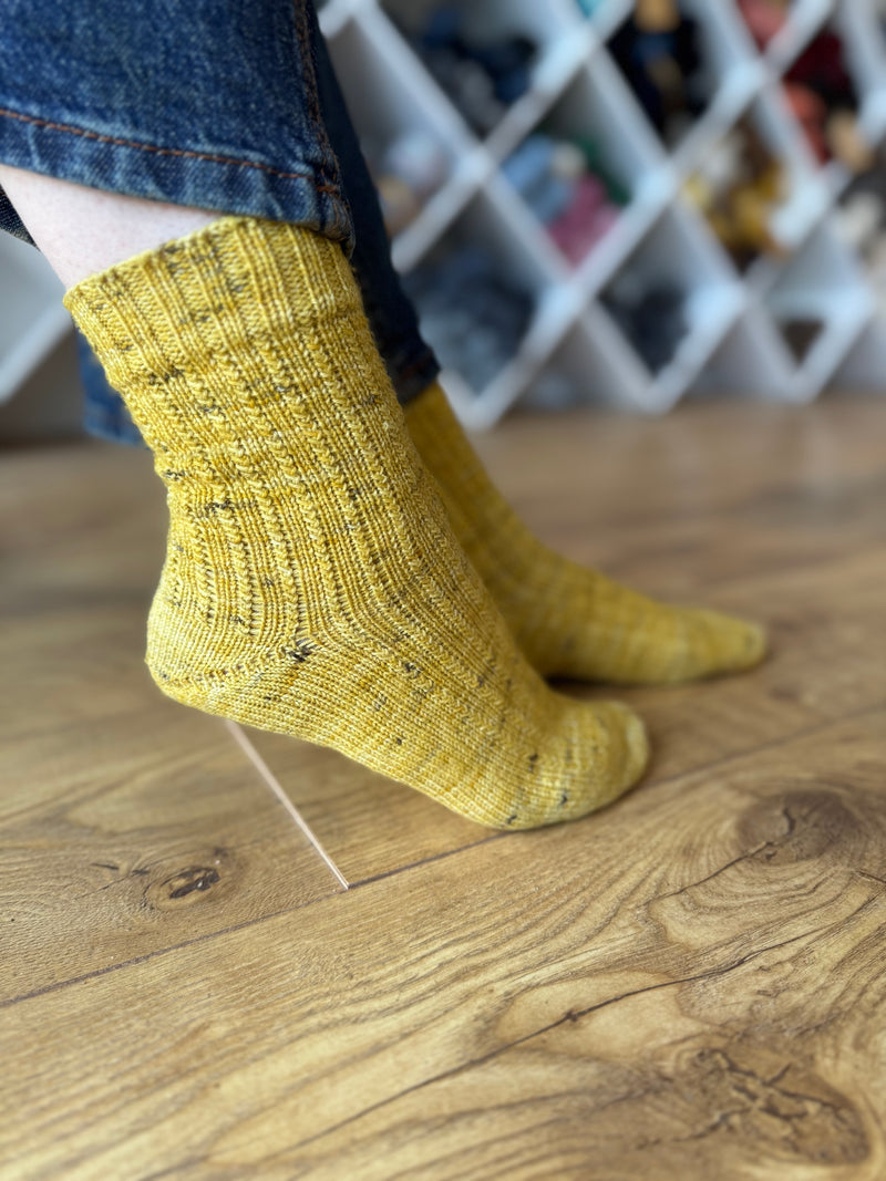 Fresh Shoots Sock Knitting Pattern by Nicky Jerrome