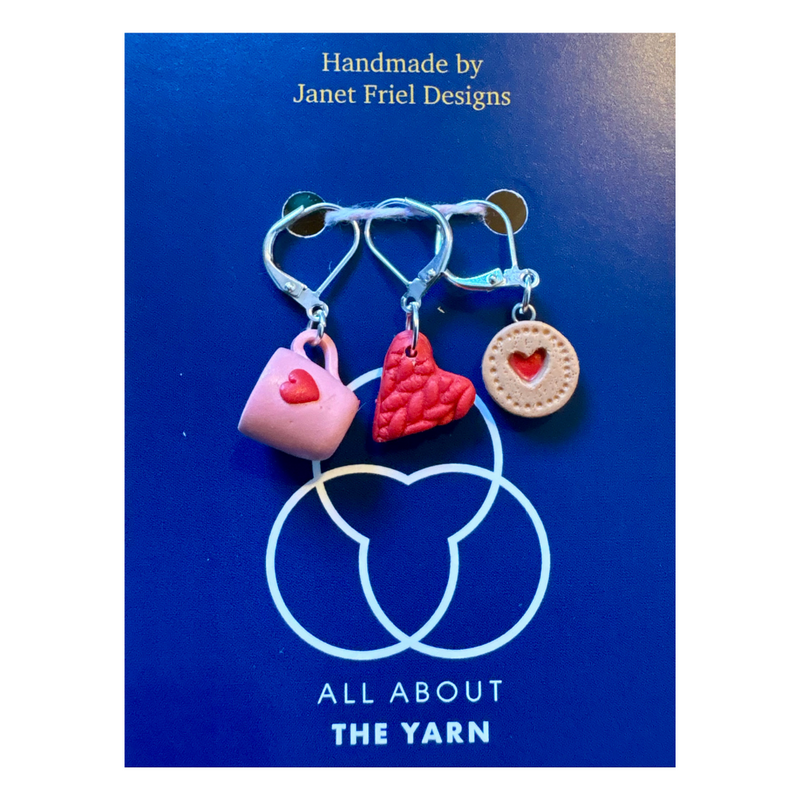 Love in Every Stitch Locking Stitch Markers – Handmade by Janet Friel ❤️