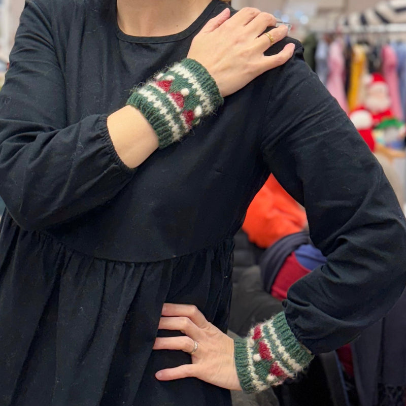 Santa's Wrist Warmers by Nicky Jerrome knitting kit