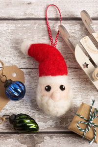 Santa Bauble Mini Felting Kit