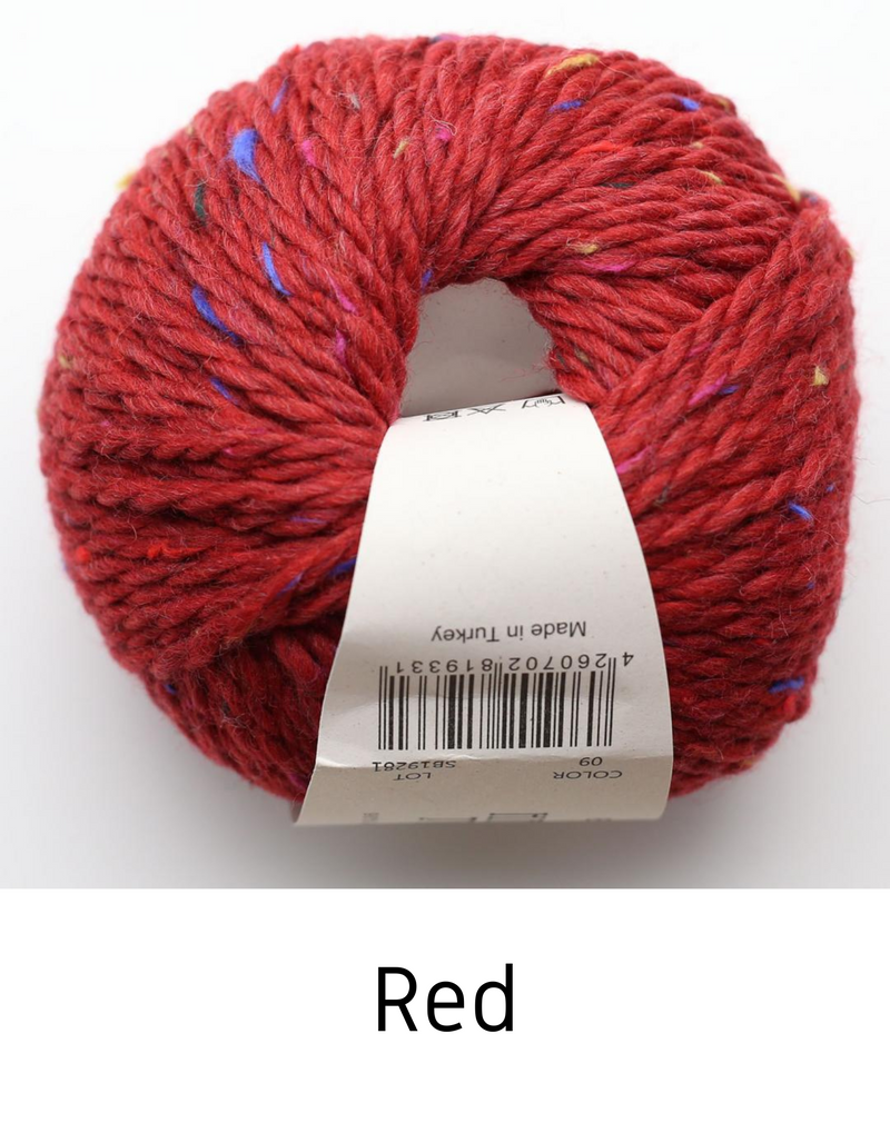 Knitting Kit: Magic Loop Mitts in BC Garn Hamelton Tweed 2 Chunky GOTS certified organic yarn