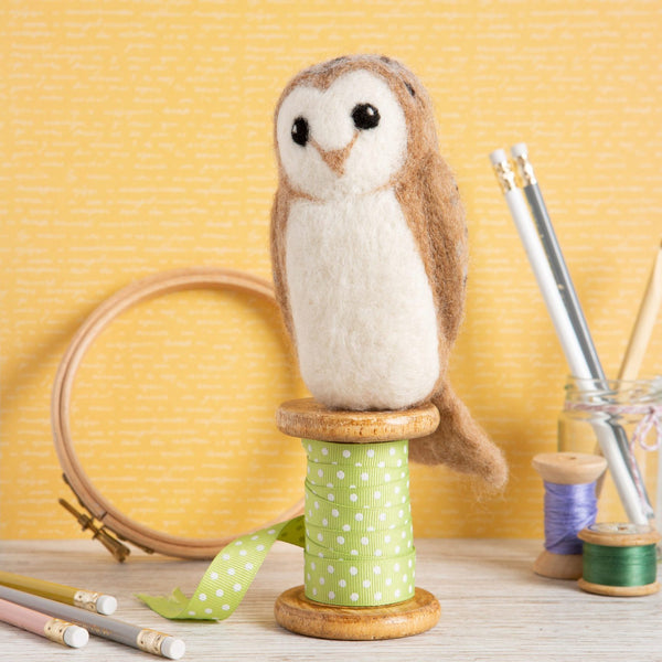 Barn Owl Needle Felting Kit