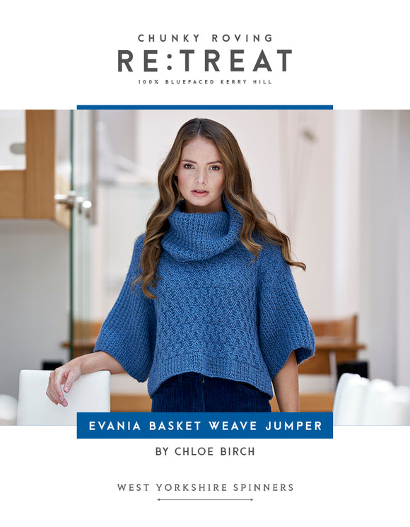 Evania Basket Weave Jumper by Chloe Birch for West Yorkshire Spinners Re:Treat