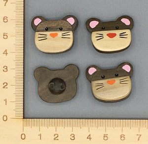 Wooden Mouse Button B039