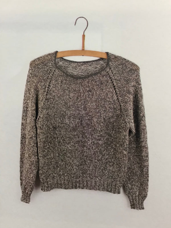 “YO (Yarn Over) Raglan Sweater Pattern” by Helga Isager for Isager