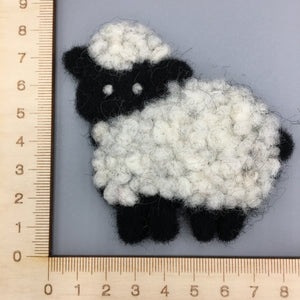 Felted sew on sheep