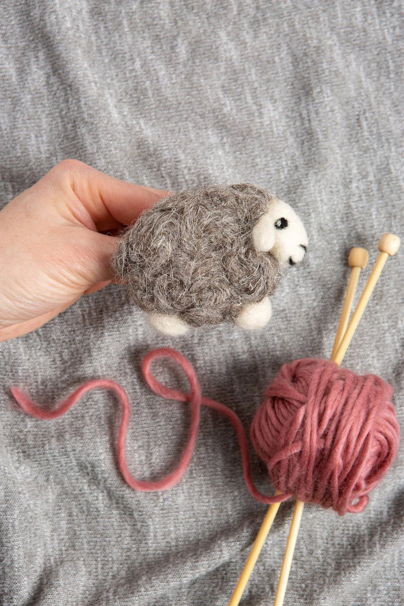 Herdwick Sheep Brooch Needle Felting Kit